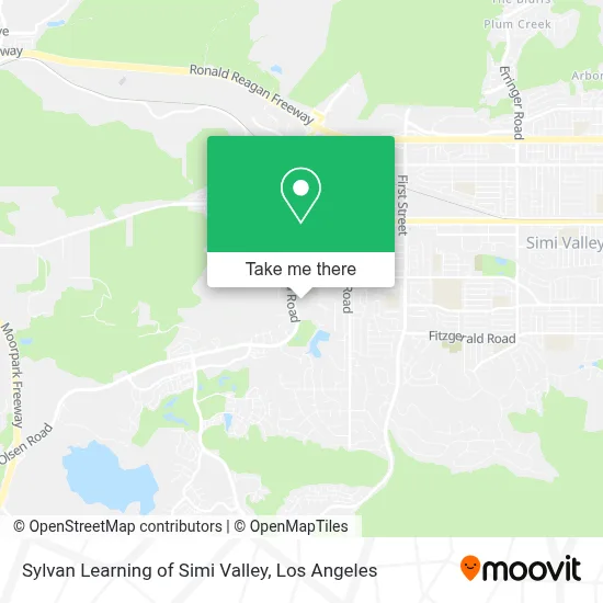 Sylvan Learning of Simi Valley map