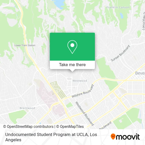Undocumented Student Program at UCLA map