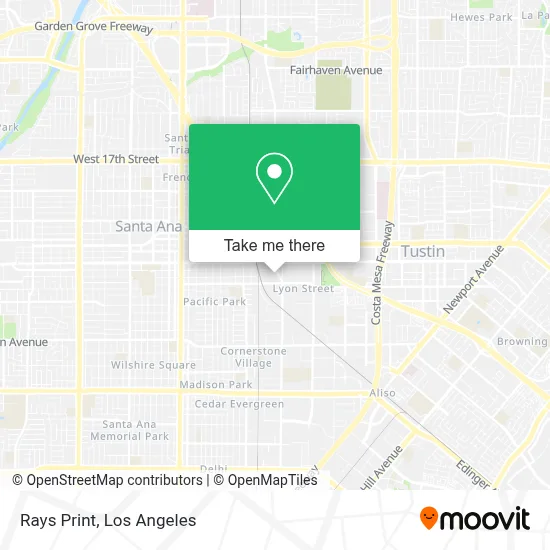 Rays Print map