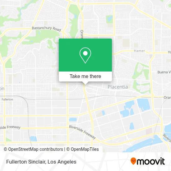 Fullerton Sinclair map