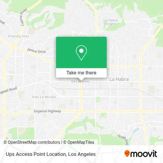 Ups Access Point Location map