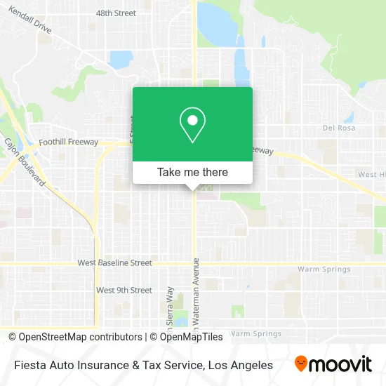 Fiesta Auto Insurance & Tax Service map