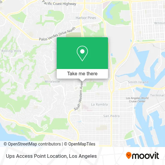 Ups Access Point Location map