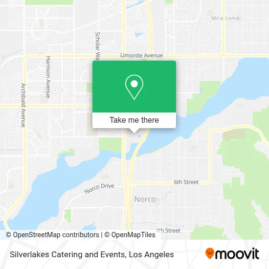 Silverlakes Catering and Events map