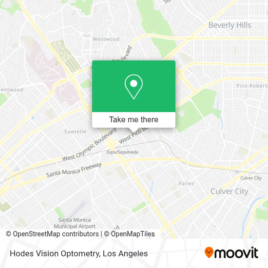 Hodes Vision Optometry map