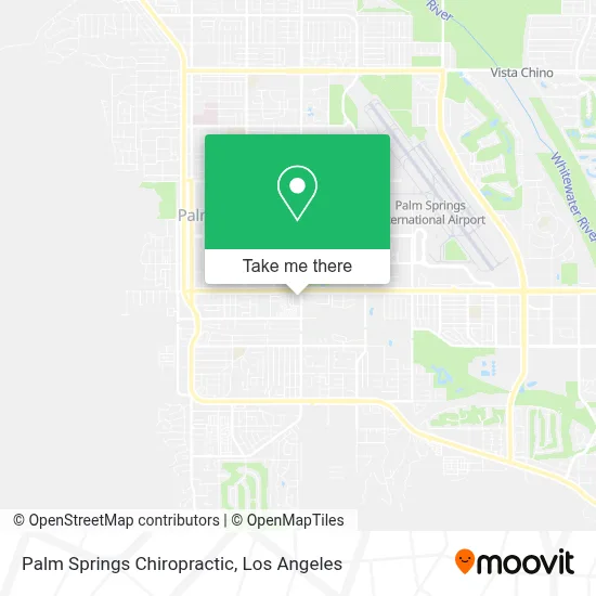 Palm Springs Chiropractic map