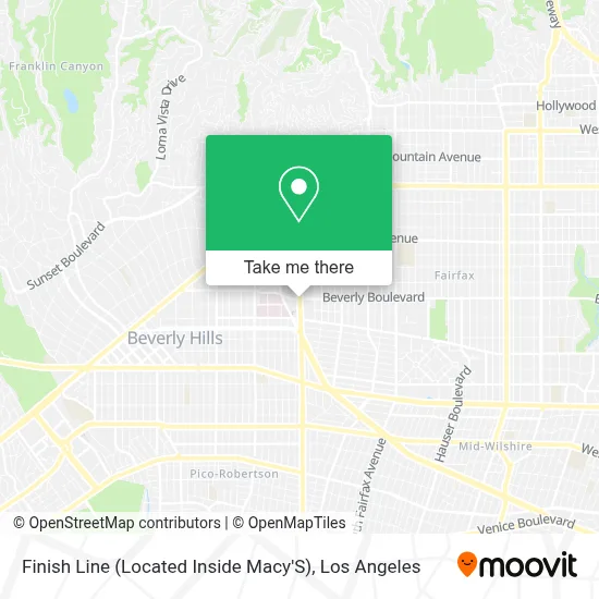 Finish Line (Located Inside Macy'S) map