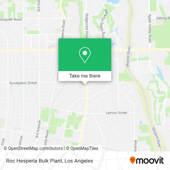 Roc Hesperia Bulk Plant map
