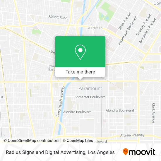 Radius Signs and Digital Advertising map