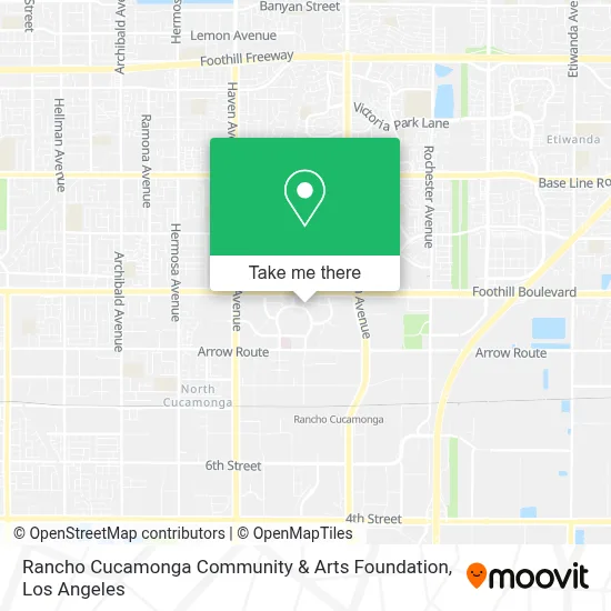 Rancho Cucamonga Community & Arts Foundation map