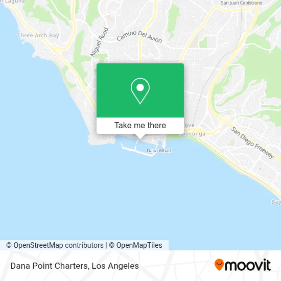 Dana Point Charters map
