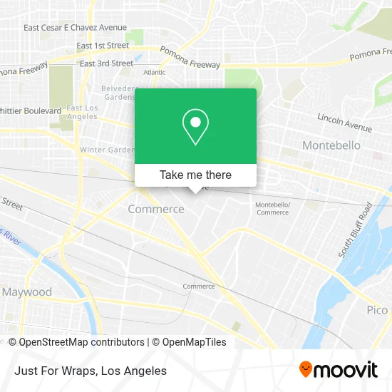 Just For Wraps map