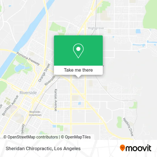 Sheridan Chiropractic map