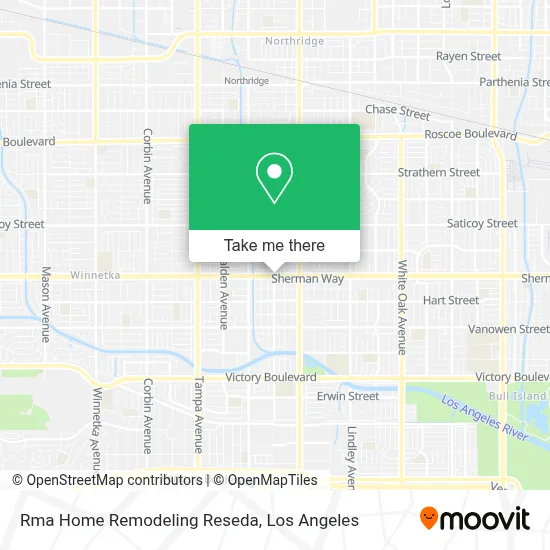 Rma Home Remodeling Reseda map