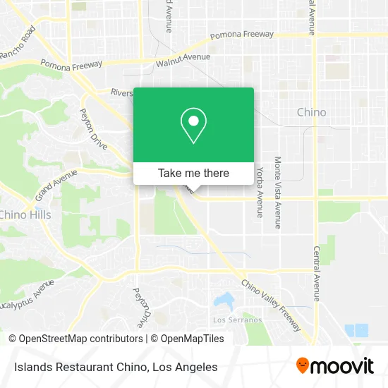 Islands Restaurant Chino map