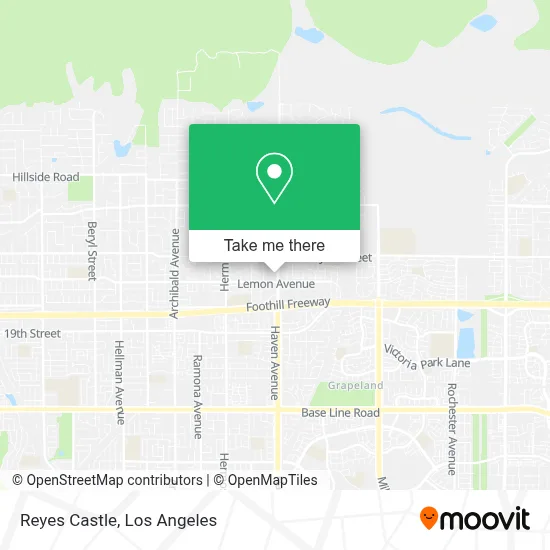 Reyes Castle map