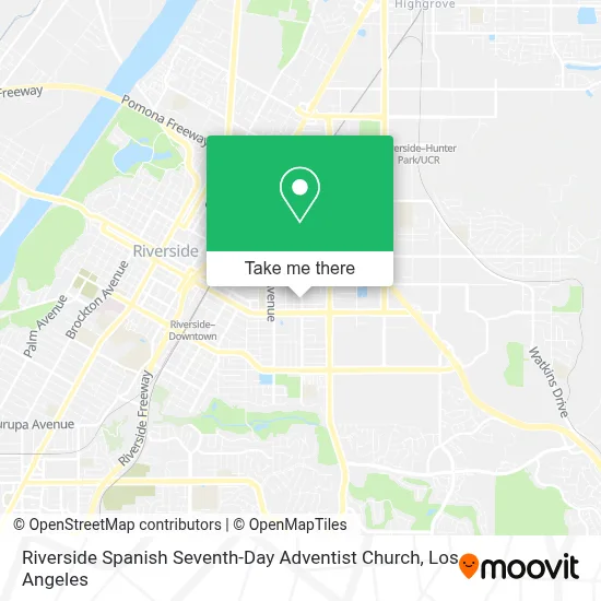Riverside Spanish Seventh-Day Adventist Church map