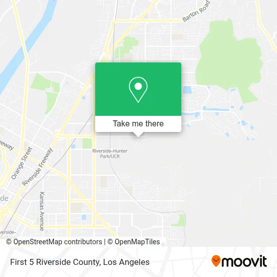 First 5 Riverside County map