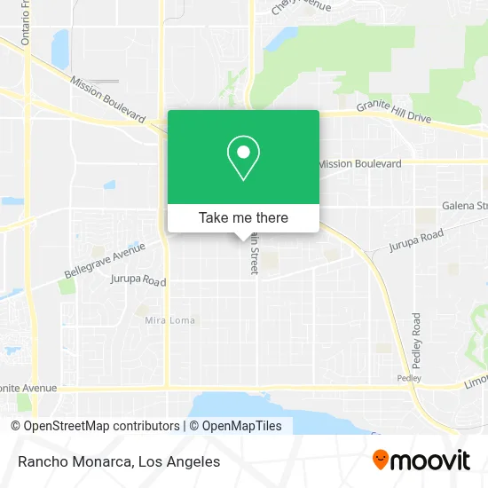 Rancho Monarca map