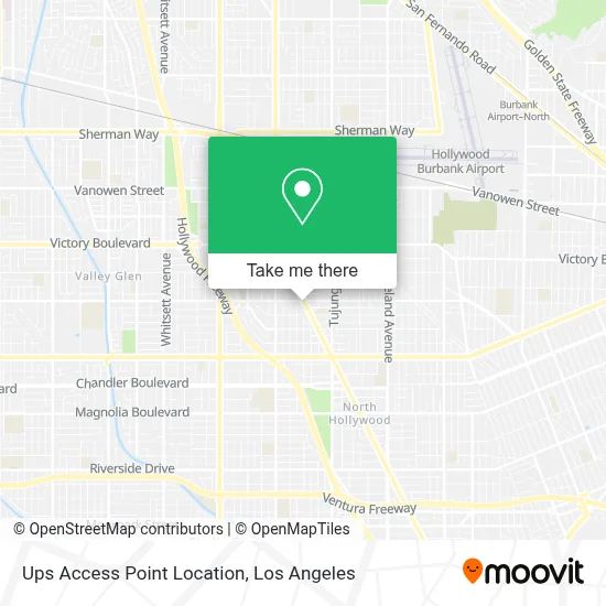 Ups Access Point Location map