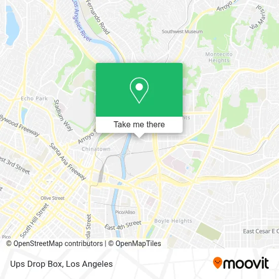 Ups Drop Box map
