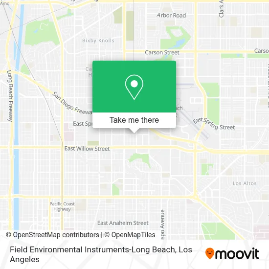 Field Environmental Instruments-Long Beach map