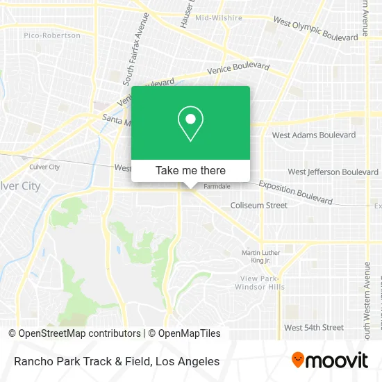 Rancho Park Track & Field map