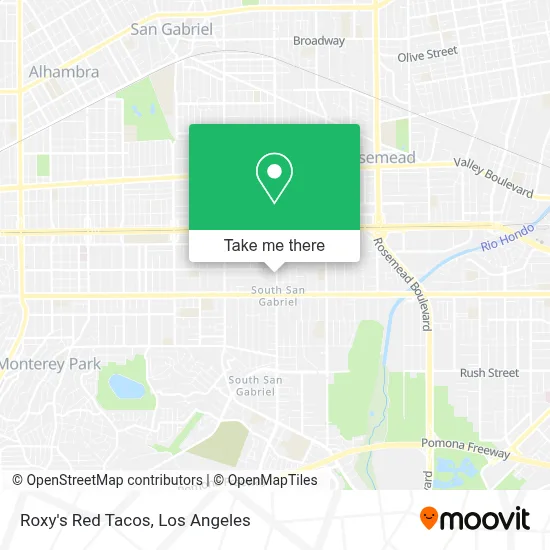 Roxy's Red Tacos map