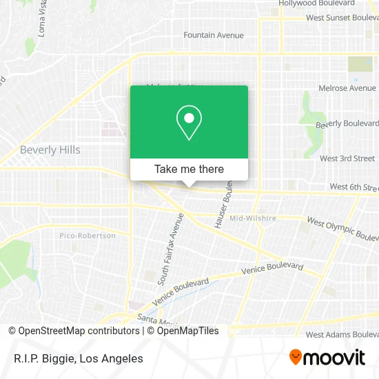 R.I.P. Biggie map