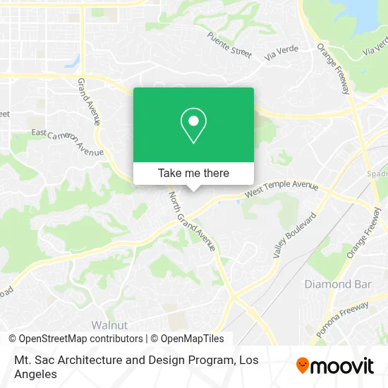 Mt. Sac Architecture and Design Program map