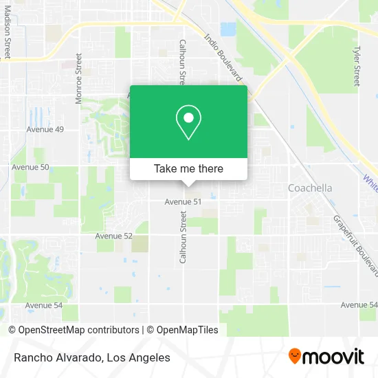 Rancho Alvarado map
