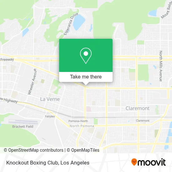 Knockout Boxing Club map