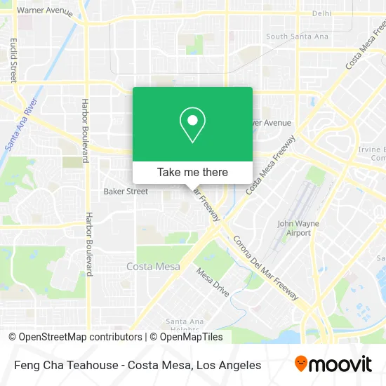 Feng Cha Teahouse - Costa Mesa map