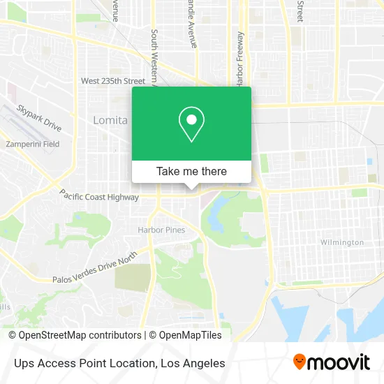 Ups Access Point Location map