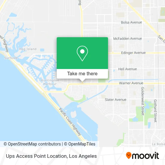Ups Access Point Location map