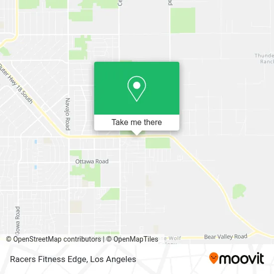 Racers Fitness Edge map