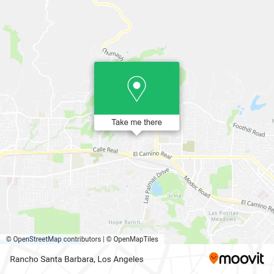 Rancho Santa Barbara map