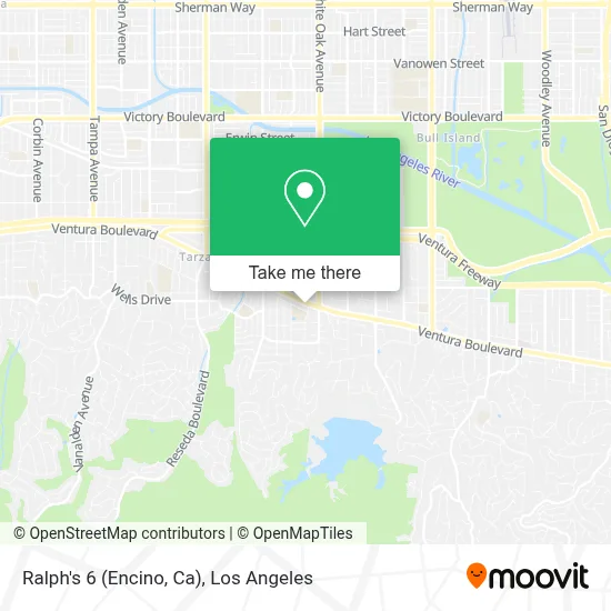 Ralph's 6 (Encino, Ca) map