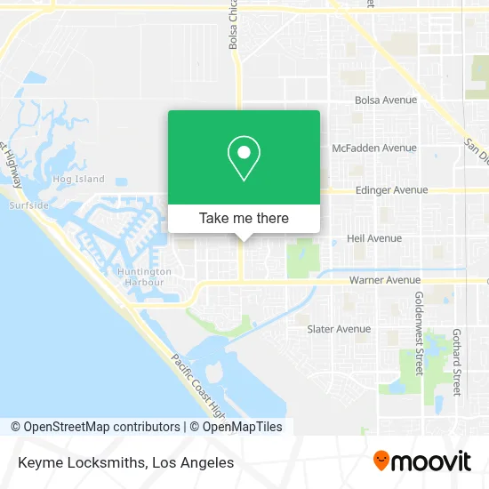 Keyme Locksmiths map