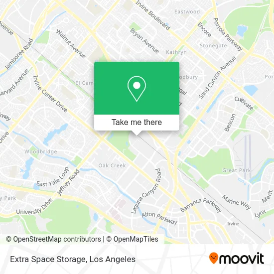 Extra Space Storage map