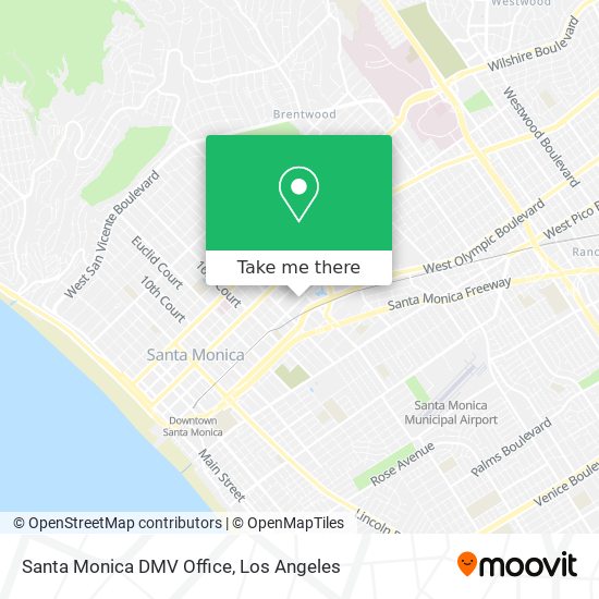 Santa Monica DMV Office map