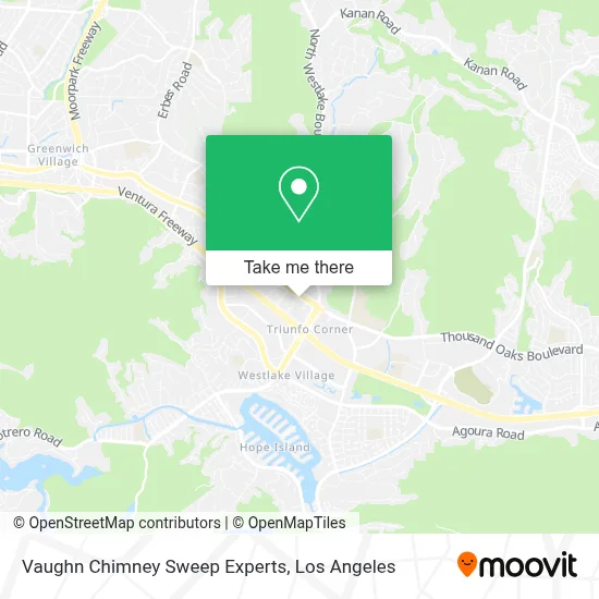 Vaughn Chimney Sweep Experts map