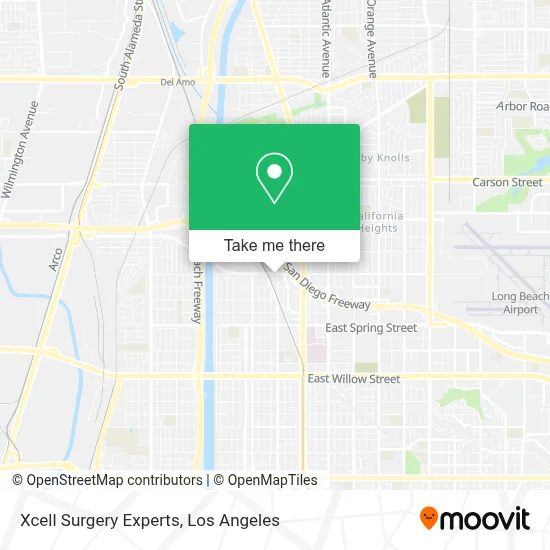 Xcell Surgery Experts map