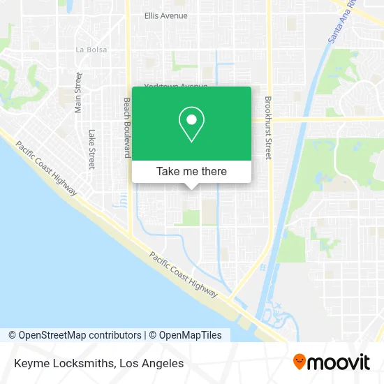Keyme Locksmiths map