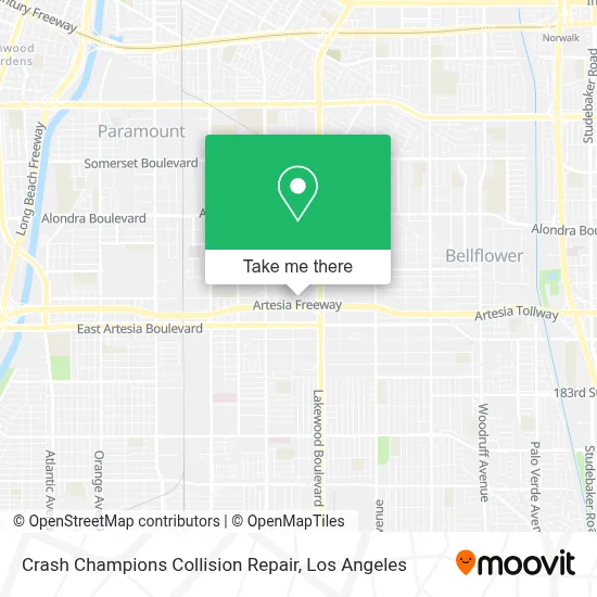 Crash Champions Collision Repair map