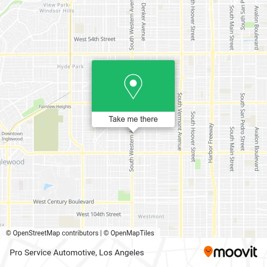 Pro Service Automotive map