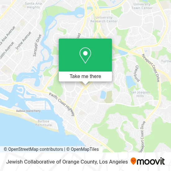 Jewish Collaborative of Orange County map