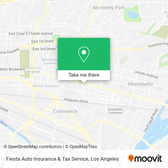 Fiesta Auto Insurance & Tax Service map