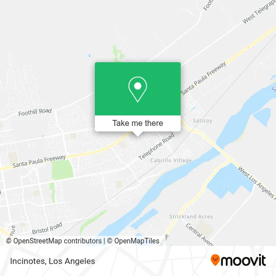 Incinotes map