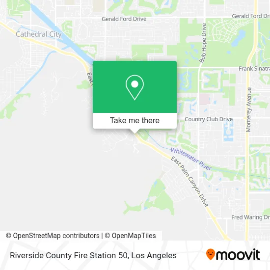 Riverside County Fire Station 50 map
